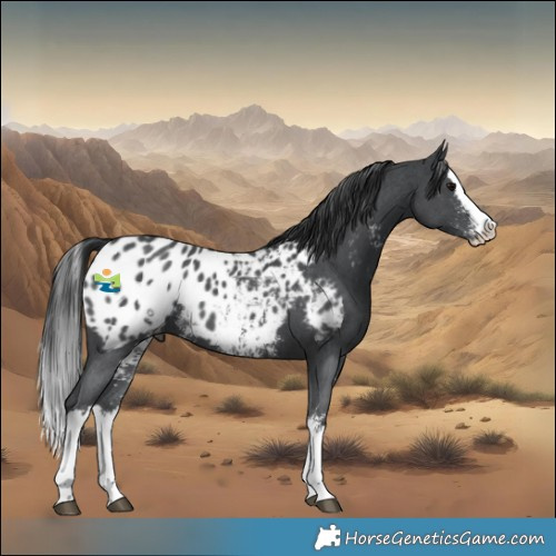 Horse Color:Black Sabino Splash Appaloosa 