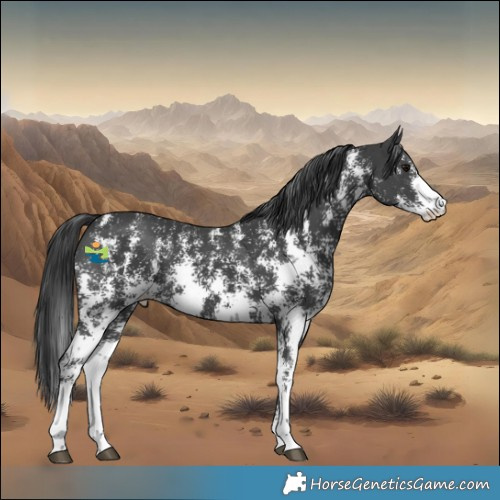 Horse Color:Black Sabino 