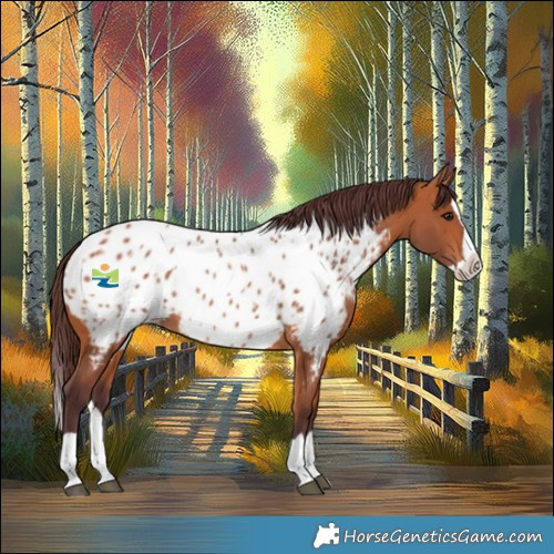 Horse Color:Chocolate Bay Splash Appaloosa 