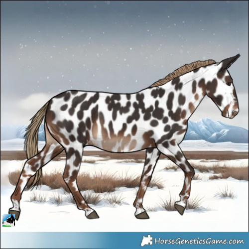 Horse Color:Liver Chestnut Appaloosa Rabicano