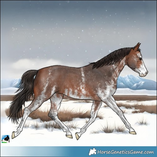 Horse Color:White Spotted Bay 