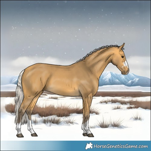 Horse Color:Silver Buckskin 