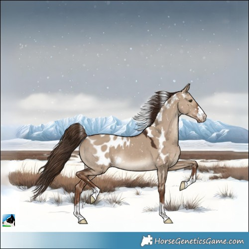Horse Color:Liver Red Dun Skewed Appaloosa 