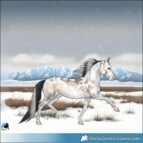Horse Color:Brown Onyx Sabino Skewed LP Spotted