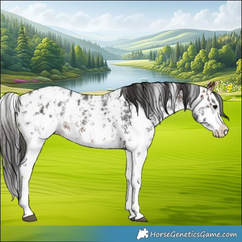Horse Color:Bay Sabino Splash Appaloosa  and Bay Sabino Splash Appaloosa 