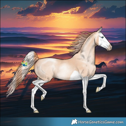 Horse Color:Gray Perlino Splash 