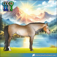 Horse Color:Gray Sable Cream Champagne
