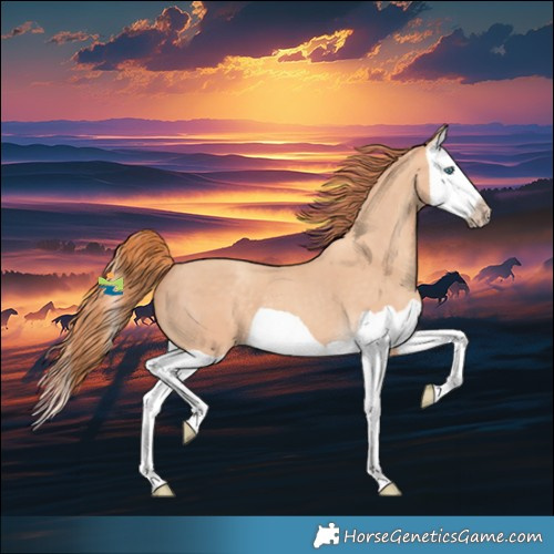 Horse Color:Gray Perlino Splash 