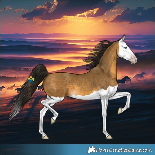 Horse Color:Gray Sable Cream Champagne Splash 