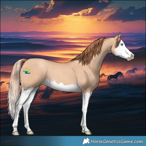 Horse Color:Gray Perlino Splash 