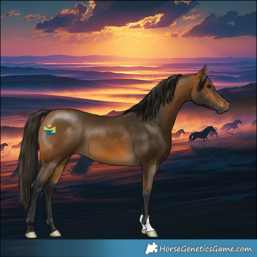 Horse Color:Gray Buckskin