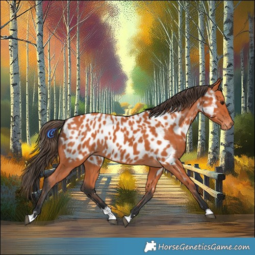Horse Color:Bay Appaloosa 