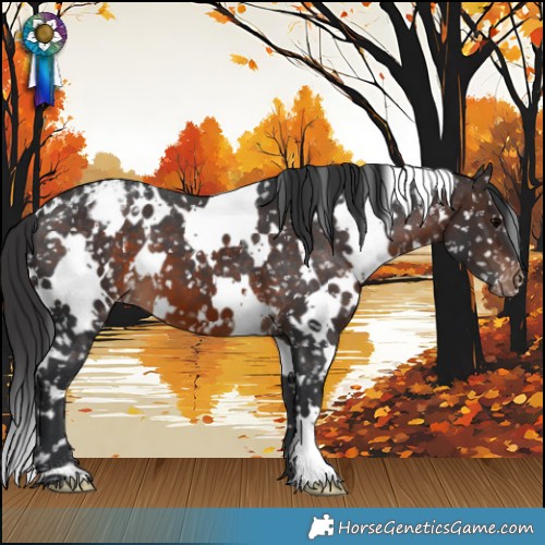 Horse Color:White Spotted Brown Appaloosa