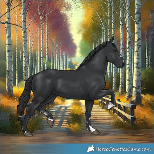 Horse Color:Black 