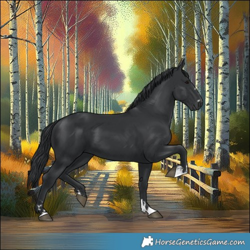 Horse Color:Black 