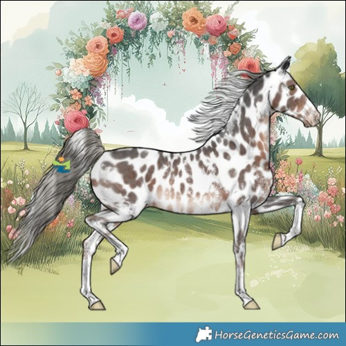 Horse Color:White Spotted Liver Chestnut Mushroom Sabino Appaloosa Rabicano 