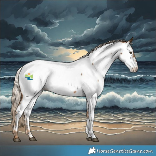 Horse Color:Chocolate Palomino Near Fewspot 
