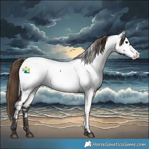 Horse Color:Buckskin Near Fewspot 