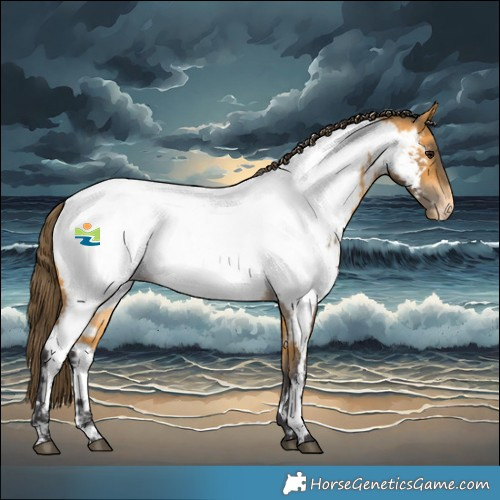 Horse Color:Buckskin Near Fewspot 
