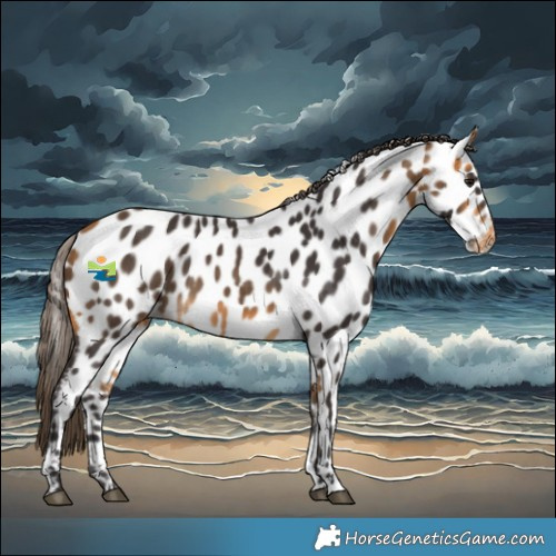 Horse Color:Buckskin Near Leopard 