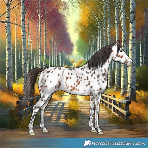 Horse Color:Bay Appaloosa 