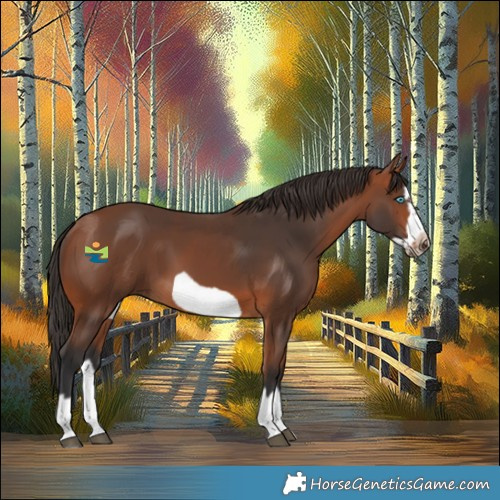Horse Color:Bay Splash Frame 