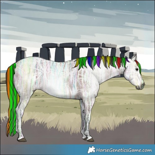 Horse Color:Gray Painted Bay Ice