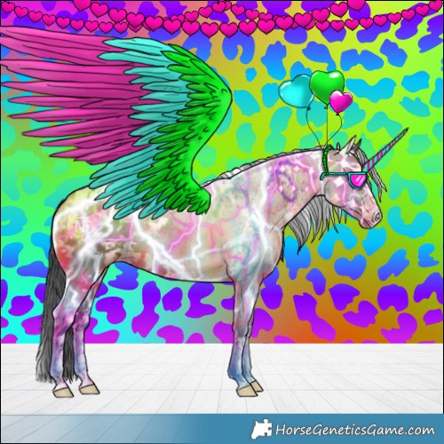 Horse Color:White Spotted Brown Dun Blanket 
