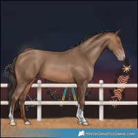 Horse Color:Sable Champagne Tobiano 