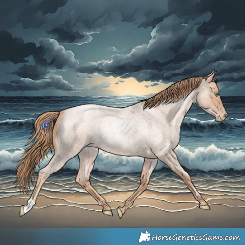 Horse Color:Gold Champagne Roan Pearl 
