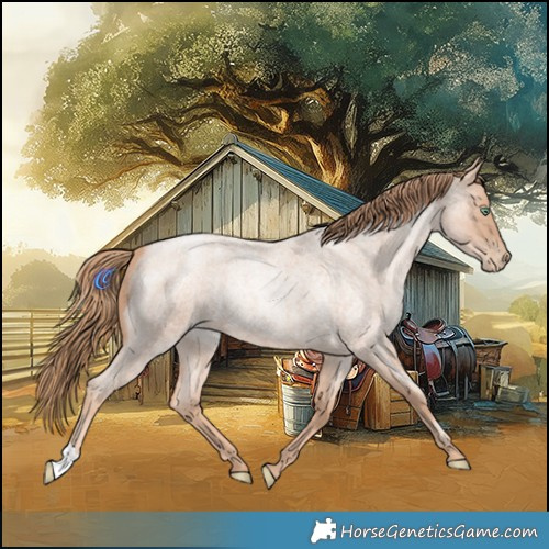Horse Color:Gold Champagne Roan Pearl