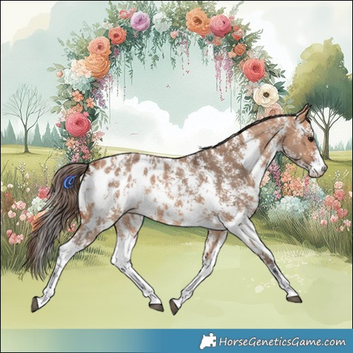 Horse Color:Bay Dun Sabino Appaloosa