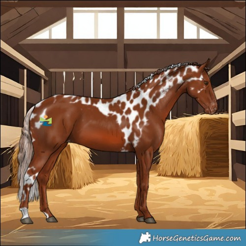 Horse Color:Chestnut Skewed LP Spotted 