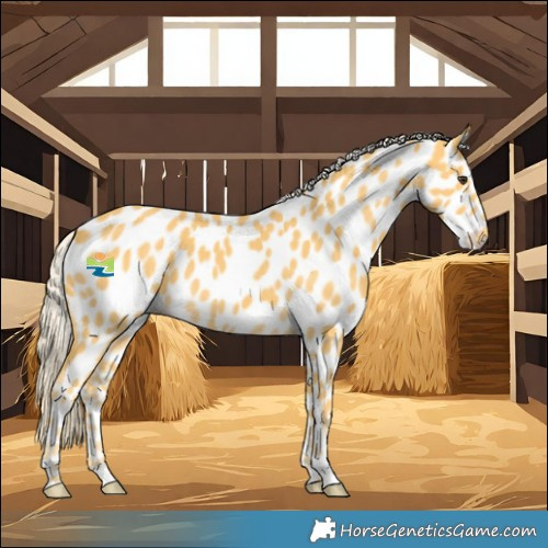 Horse Color:Palomino Leopard 