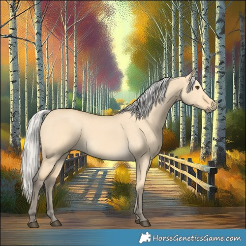 Horse Color:Silver Buckskin Dun 
