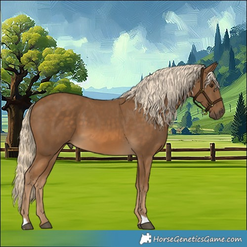 Horse Color:Chocolate Palomino 