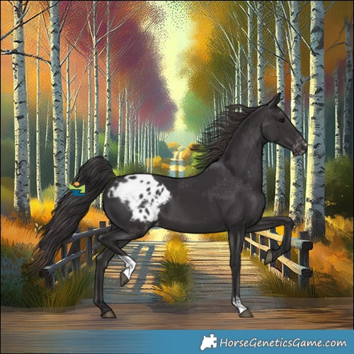 Horse Color:Smoky Black  and Smoky Black Appaloosa 