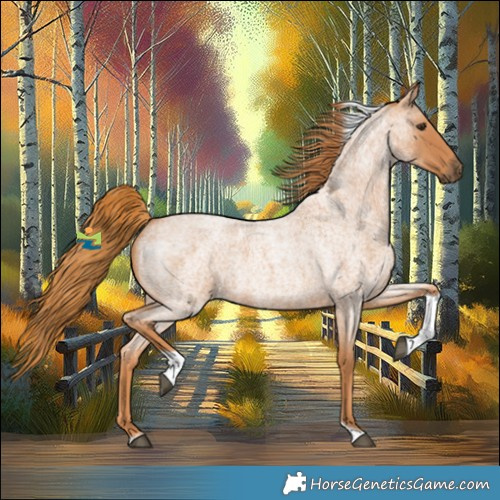 Horse Color:Red Roan Tobiano 