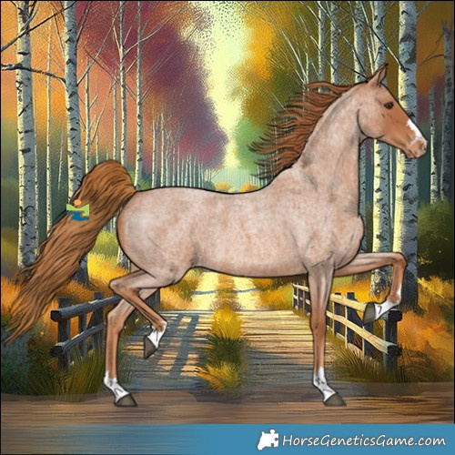 Horse Color:Red Roan Appaloosa 