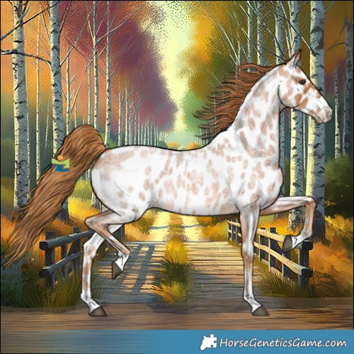 Horse Color:Red Roan Appaloosa 