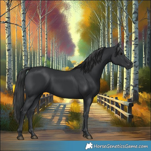 Horse Color:Black 