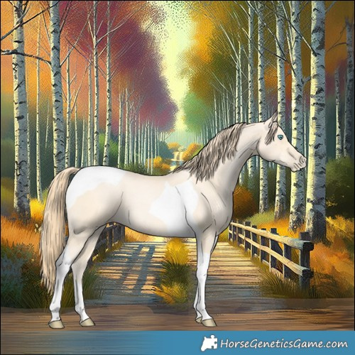 Horse Color:Bay Snowdrop Pearl Tobiano 