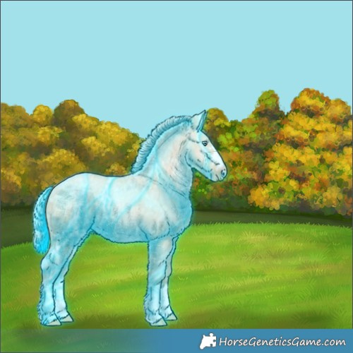 Horse Color:Thunderstruck Silver Buckskin Ice Pearl Dun 