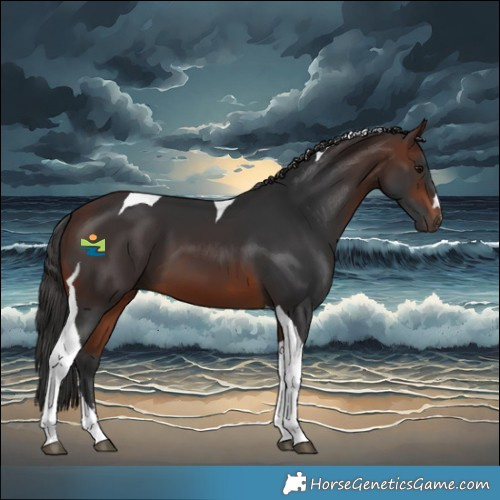 Horse Color:Brown Tobiano 