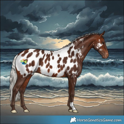 Horse Color:Silver Brown Near Leopard 