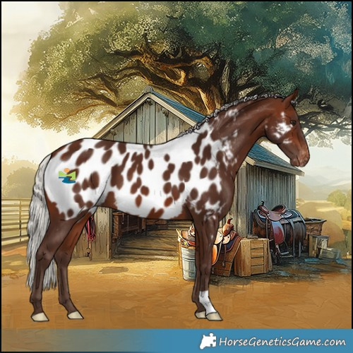 Horse Color:Silver Brown Appaloosa