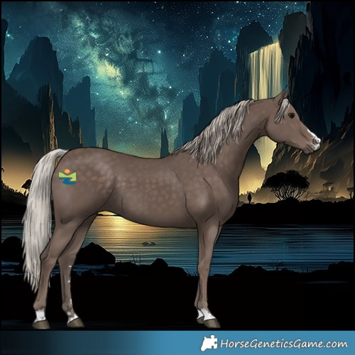 Horse Color:Silver Black 