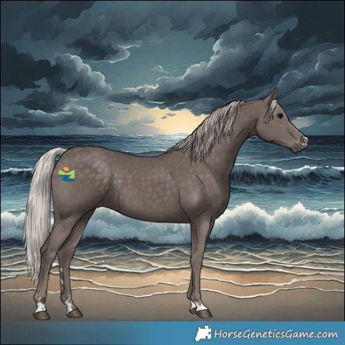 Horse Color:Silver Black 