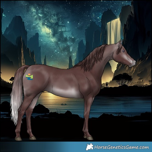 Horse Color:Chocolate Brown Chinchilla 