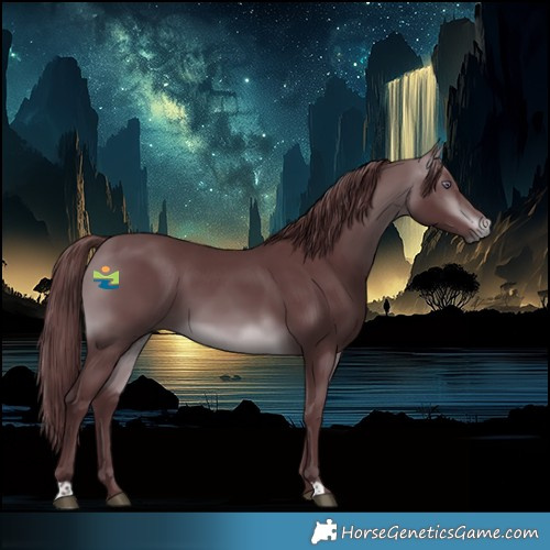 Horse Color:Chocolate Brown Chinchilla 